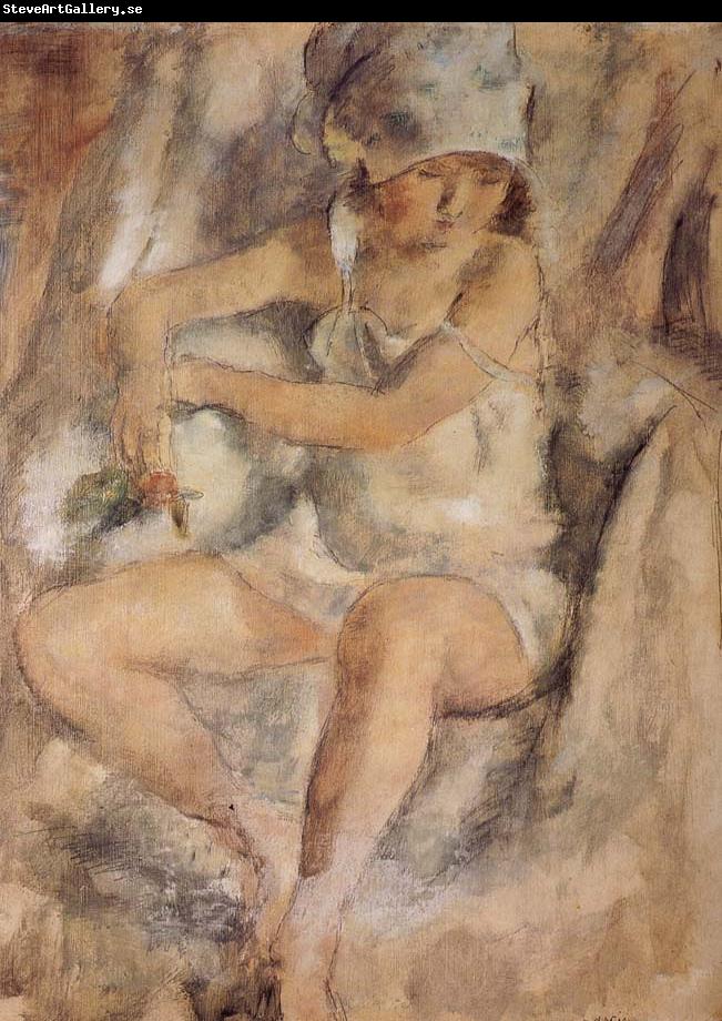 Jules Pascin Maiden wearing Islamic kerchief